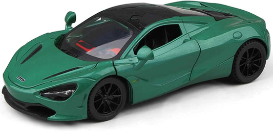 Exclusive Alloy Metal Pull Back Diecast Car 1:32 McLaren 720 Metal Toy car (Green, Pack of: 1)