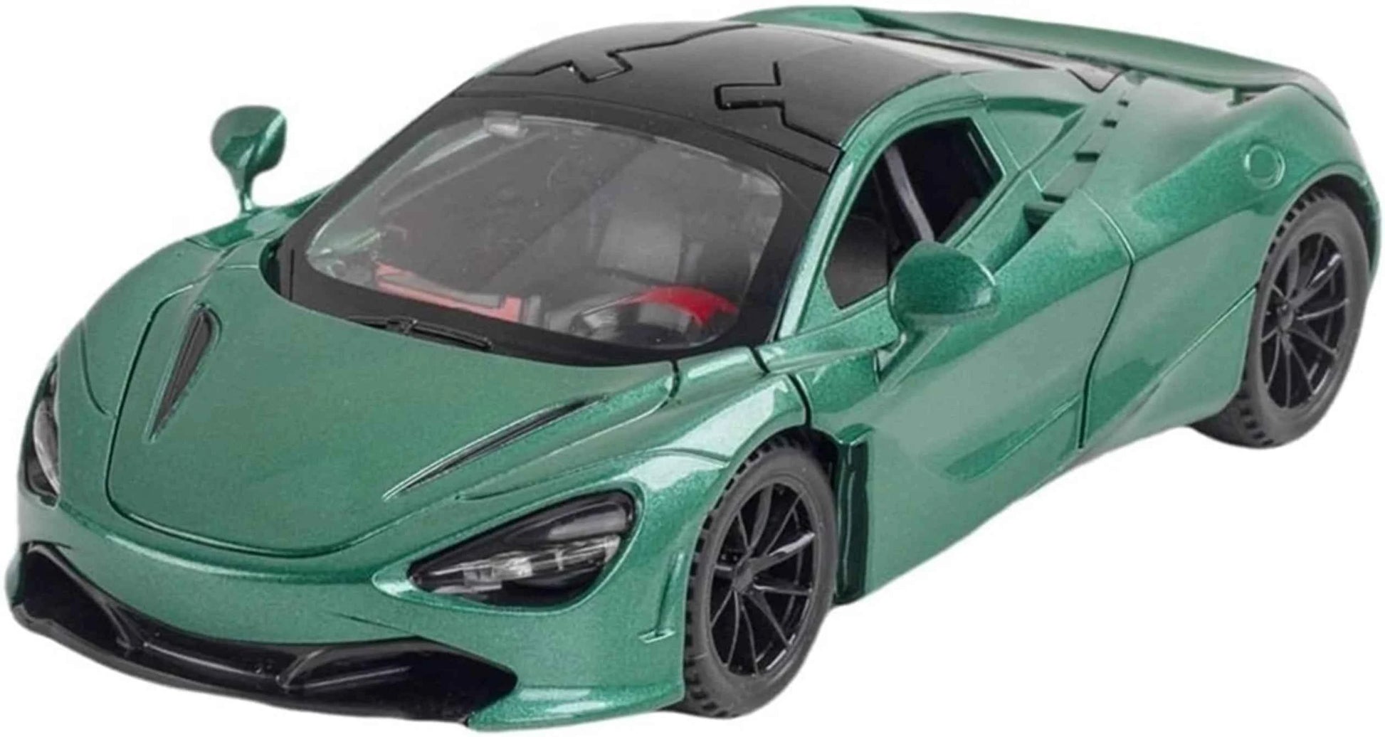 Exclusive Alloy Metal Pull Back Diecast Car 1:32 McLaren 720 Metal Toy car (Green, Pack of: 1)