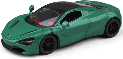 Exclusive Alloy Metal Pull Back Diecast Car 1:32 McLaren 720 Metal Toy car (Green, Pack of: 1)