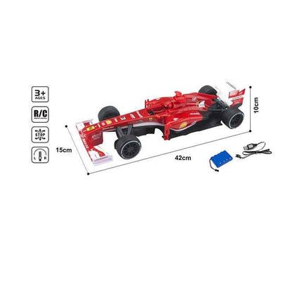Rechargeable Remote Control Ferrari F1 Car with 2.4GHz Frequency Rechargeable via USB Cable (Included) for eco-Friendly Play for Kids Aged 6 Years and Above