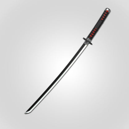 Demon Slayer Tanjiro Kamado Neon LED Katana – 100cm Life-Size Light-Up Anime Sword for Cosplay, Display & Training | Elegant Gift for Fans, Kids, Teens & Collectors - Noob Toys