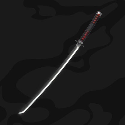 Demon Slayer Tanjiro Kamado Neon LED Katana – 100cm Life-Size Light-Up Anime Sword for Cosplay, Display & Training | Elegant Gift for Fans, Kids, Teens & Collectors - Noob Toys