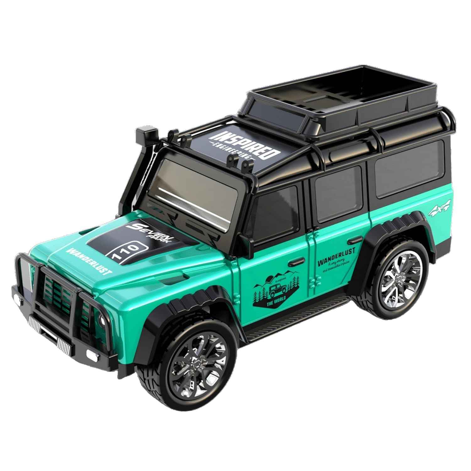 Mini Jeep RC Car-2.4GHz - Green