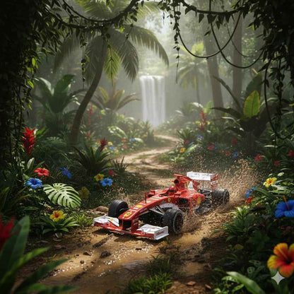 Rechargeable Remote Control Ferrari F1 Car with 2.4GHz Frequency Rechargeable via USB Cable (Included) for eco-Friendly Play for Kids Aged 6 Years and Above