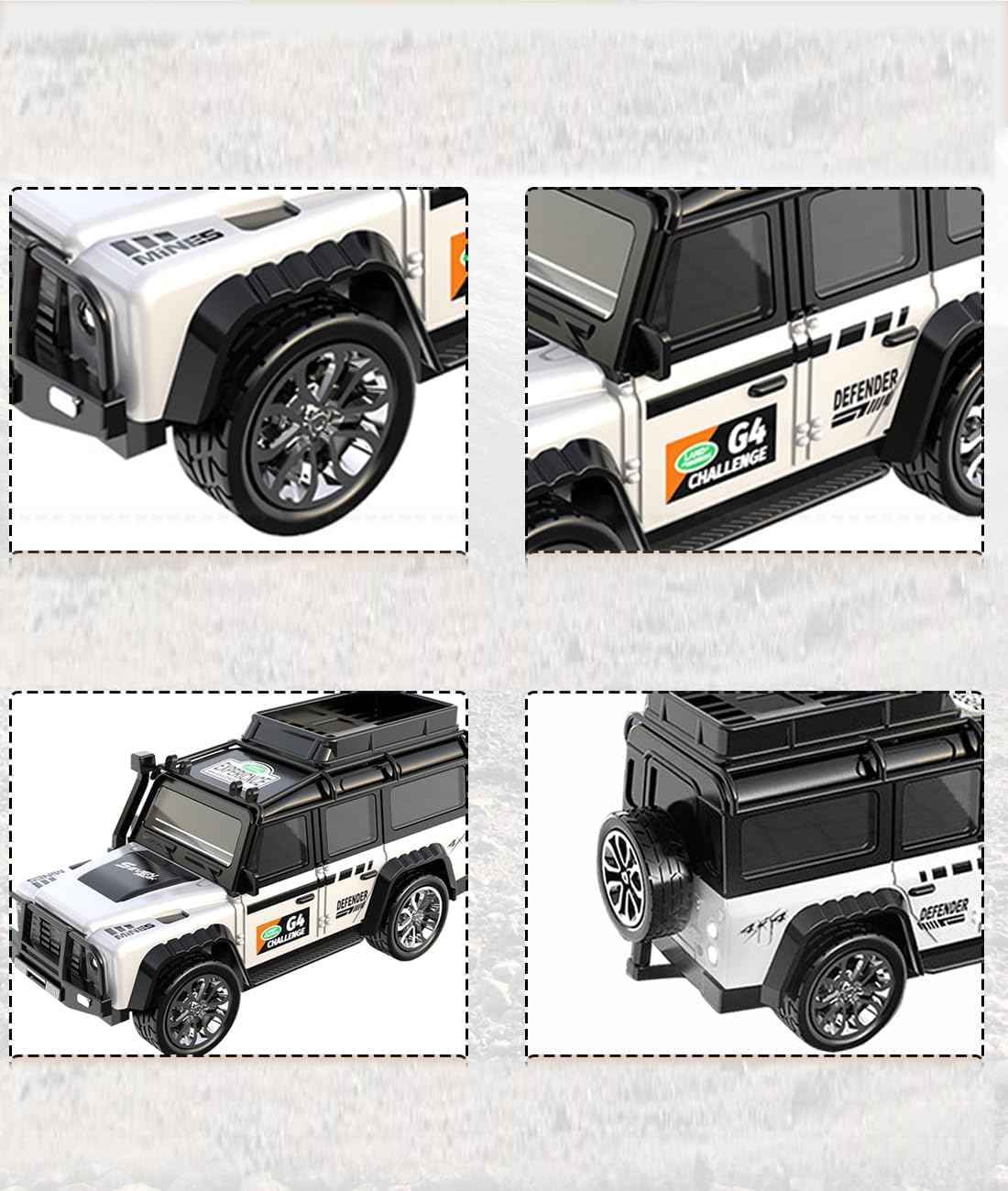 Mini Jeep RC Car-2.4GHz - White