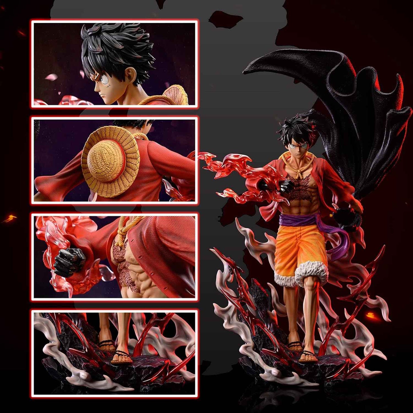 Luffy Figure, Luffy Action Figure Decoration Statue Figurine Model Toy Gift 11.41 Inch