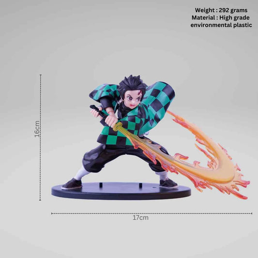 Demon Slayer Anime Tanjiro With Sword Action Figure For Home Decor