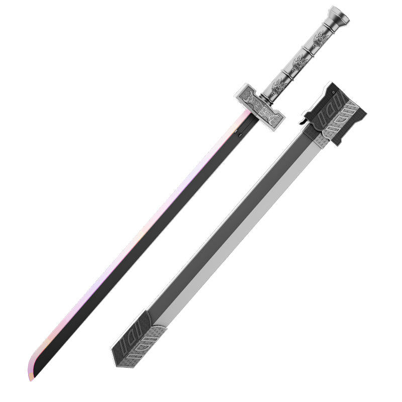 LED Samurai Katana Sword with Sound, Light & Spark Effects, One-Button Action, Fantasy Cosplay Sword for Teens - Noob Toys