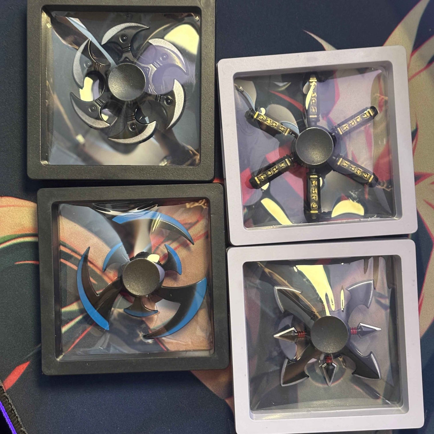 Fingertip Fidget Spinners - Combo Pack of 4