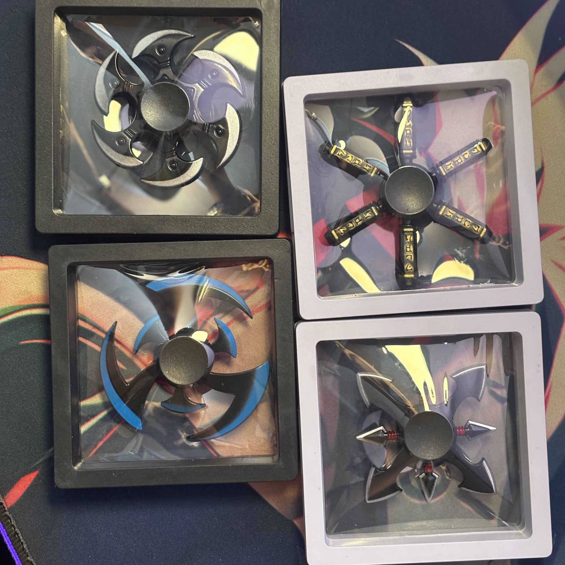 Fingertip Fidget Spinners - Combo Pack of 4