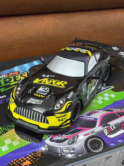RC Drift Car 1:16 Scale 2.4GHz 4WD High Speed Remote Control Car with LED Lights, Extra Tires & Rechargeable Battery – Racing Sport Vehicle Toy for Kids, Boys, Girls & Adults
