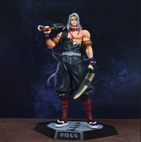Sound Hashira Tengen Uzui Action Figure with Stand (30 cm Height) - Demon Slayer