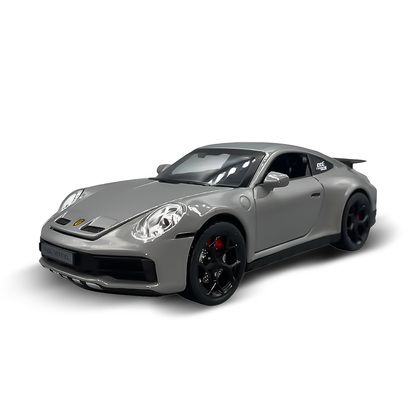 Porsche Turbo grey model 1:22 scale with lights, sounds and steam effect - Noob Toys