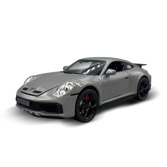 Porsche Turbo grey model 1:22 scale with lights, sounds and steam effect - Noob Toys
