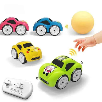 Magic Induction 2.4G Remote Control Rail Track Car Smart Sensor RC Toy with Flexible DIY Track, Lights & Automatic Following Mode