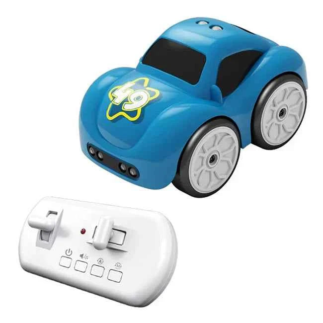 Magic Induction 2.4G Remote Control Rail Track Car Smart Sensor RC Toy with Flexible DIY Track, Lights & Automatic Following Mode
